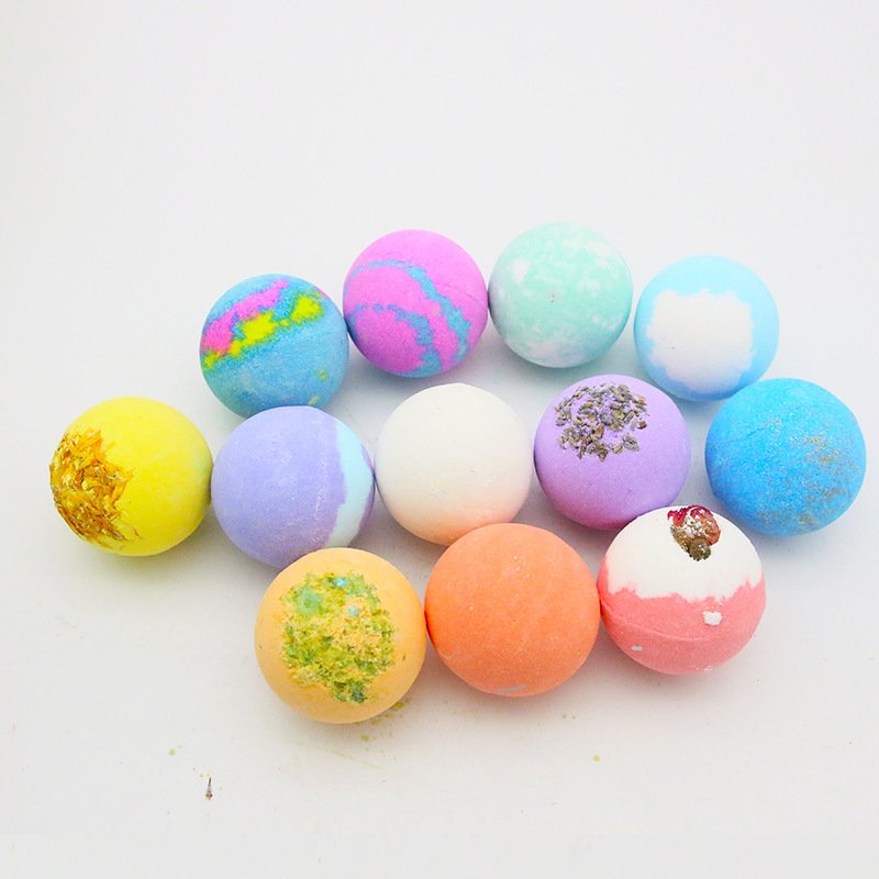 70g dried flower bath bomb salt ball rose essential oil bath ball bath bomb bubble bath ball bath salt