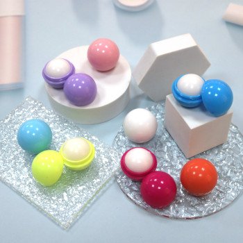 Makeup creative ball lipstick cute moisturizing lip balm fruit colorful lip oil