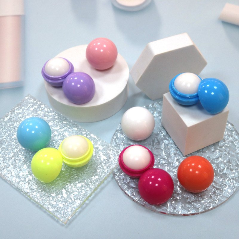 Makeup creative ball lipstick cute moisturizing lip balm fruit colorful lip oil