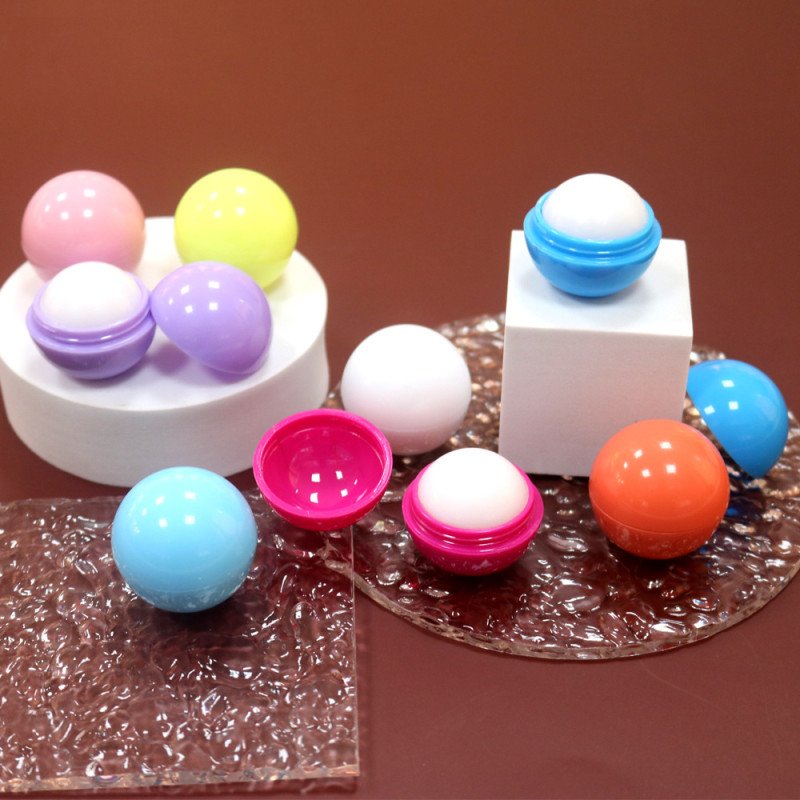 Makeup creative ball lipstick cute moisturizing lip balm fruit colorful lip oil