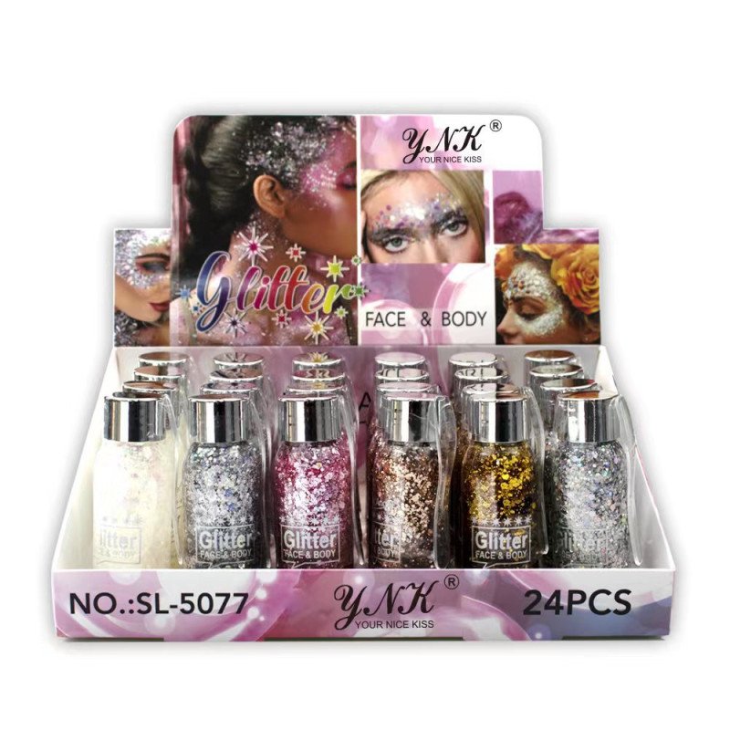 Beauty Eyeshadow Face and Body Glitter Colorful Stage Makeup Glitter Gel Liquid Facial Makeup