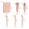 Mini portable Morandi boxed makeup brushes 5 pieces with makeup mirror girl heart travel box makeup brushes