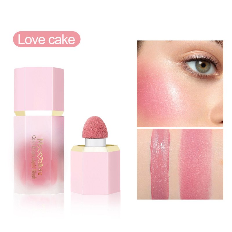 Makeup Hexagon Liquid Blush Milk Rouge Women's Facial Liquid Highlight Repair Moisturizing
