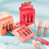 Velvet matte lip gloss set, non-fading, non-stick cup, fruit makeup lip gloss set of four