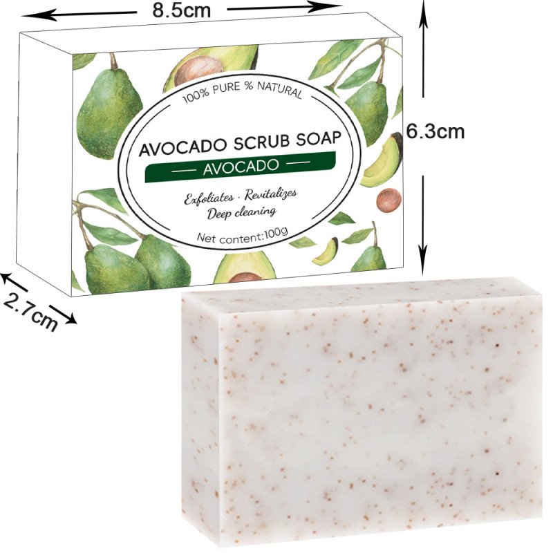 Walnut scrub granule soap coconut handmade soap cold process soap shower bath soap