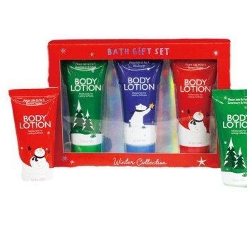 Christmas series of care kits, hand cream, face cream, body spray