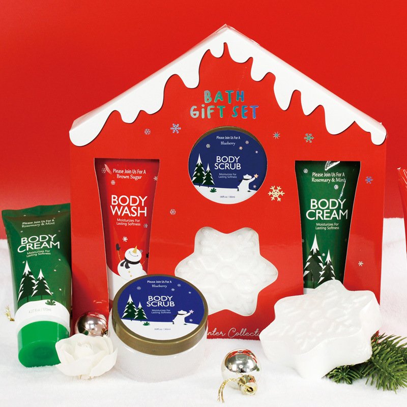 Christmas series of care kits, hand cream, face cream, body spray