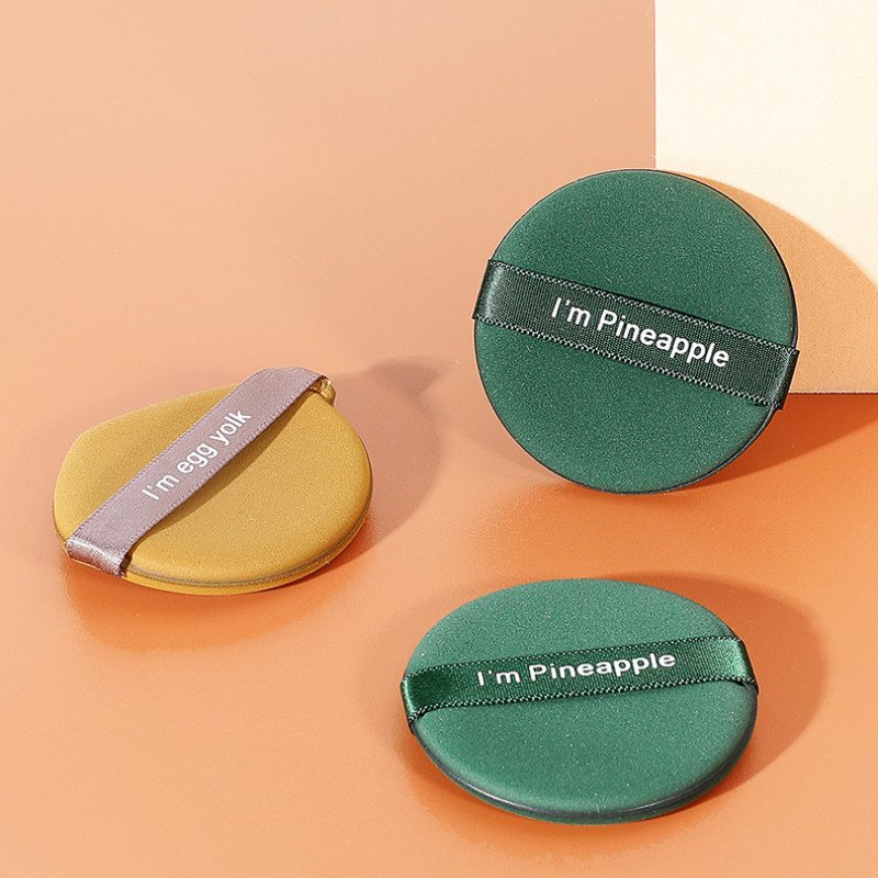Pineapple Pie Air Cushion Powder Puff Egg Yolk Pie Double Powder Puff Beauty Egg that can be used wet or dry and becomes larger when exposed to water