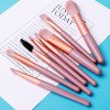 8 mini makeup brush set, eye shadow powder brush, portable makeup brush, soft bristled beauty tools, complete set of brushes