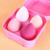 Super soft non-eating powder four-compartment color box makeup egg makeup sponge tool storage box