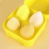 Super soft non-eating powder four-compartment color box makeup egg makeup sponge tool storage box