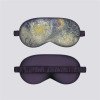 oil painting double-sided imitation silk shading eye mask sleeping elastic,a light eye protection choice