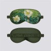 oil painting double-sided imitation silk shading eye mask sleeping elastic,a light eye protection choice
