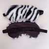 leopard print rabbit fur simulated silk eye mask home blackout sleep cute cartoon plush eye mask