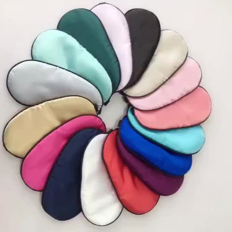 simulated silk eye mask blackout sleep double-sided mulberry silk men and women breathable eye mask