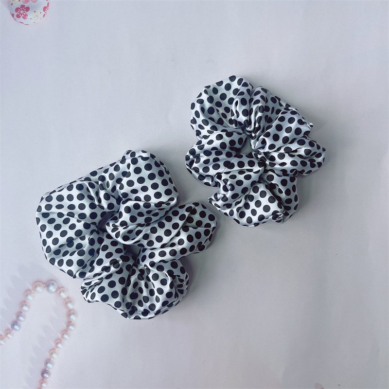 leopard print simulated silk eye mask internet celebrity polka dot large intestine hair ring thin hairband headdress silk eye protection sleep blackout eye mask