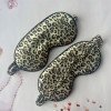 leopard print simulated silk eye mask internet celebrity polka dot large intestine hair ring thin hairband headdress silk eye protection sleep blackout eye mask