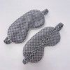 double-sided simulated silk eye mask color mulberry silk blackout sleep leopard print satin eye mask set