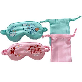 Creative cartoon animation couple sleeping eye mask, men and women lunch break sleeping shade eye mask