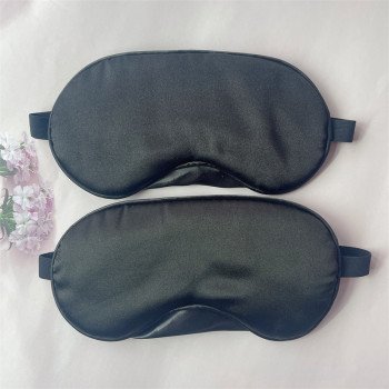 New double-sided simulated silk sleeping eye mask shade with nose pads travel set eye mask aviation eye mask