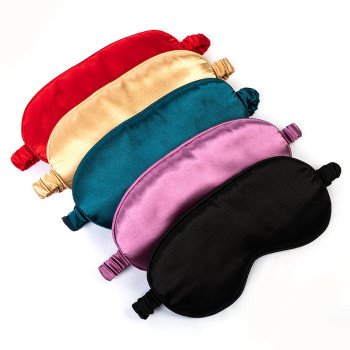 Simulated silk eye mask aviation eye mask sleeping eye mask with custom logo shade breathable eye mask portable eye mask