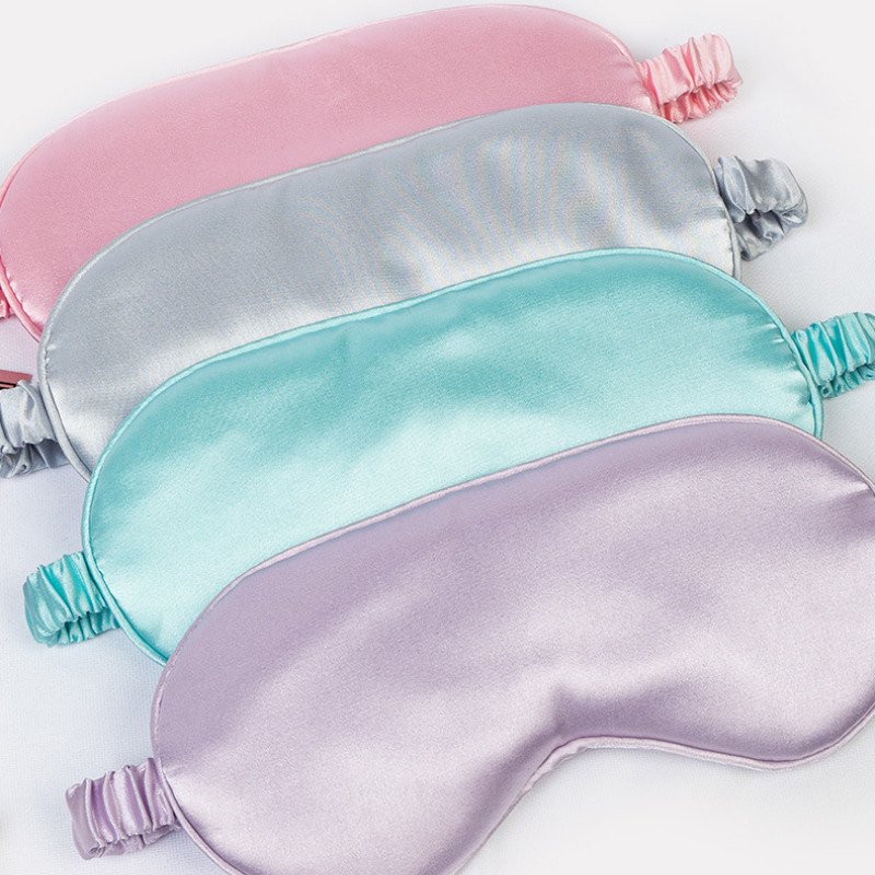 Simulated silk eye mask aviation eye mask sleeping eye mask with custom logo shade breathable eye mask portable eye mask
