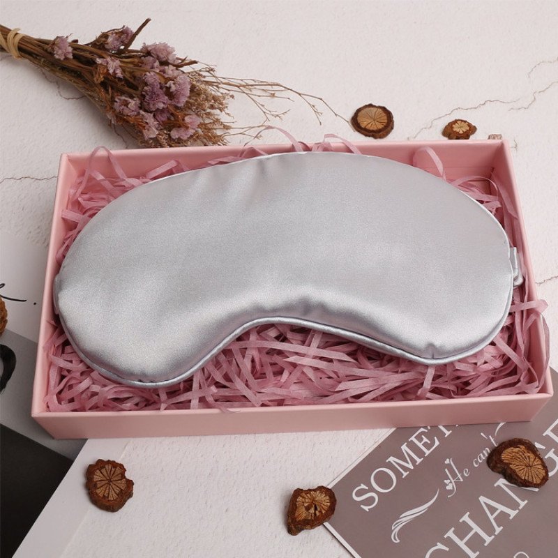 Simulated silk eye mask aviation eye mask sleeping eye mask with custom logo shade breathable eye mask portable eye mask