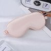 Eye mask simulated silk double-sided mulberry silk shade sleep eye mask with printed logo outdoor travel essential