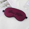 Eye mask new simulated silk goodnight letter adjustment buckle blackout sleep eye mask cross-border portable multi-color
