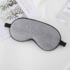 Eye mask new simulated silk goodnight letter adjustment buckle blackout sleep eye mask cross-border portable multi-color