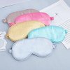 Double-sided simulated silk eye mask blackout sleep elastic band travel lunch break aviation eye mask multi-color
