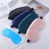 Spot double-sided simulated silk eye mask mulberry silk blackout sleep ice eye mask ice bag eye protection adjustable elastic band