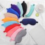 Pure color simulated silk eye mask blackout sleep outdoor home eye mask sleep eye mask multi-color