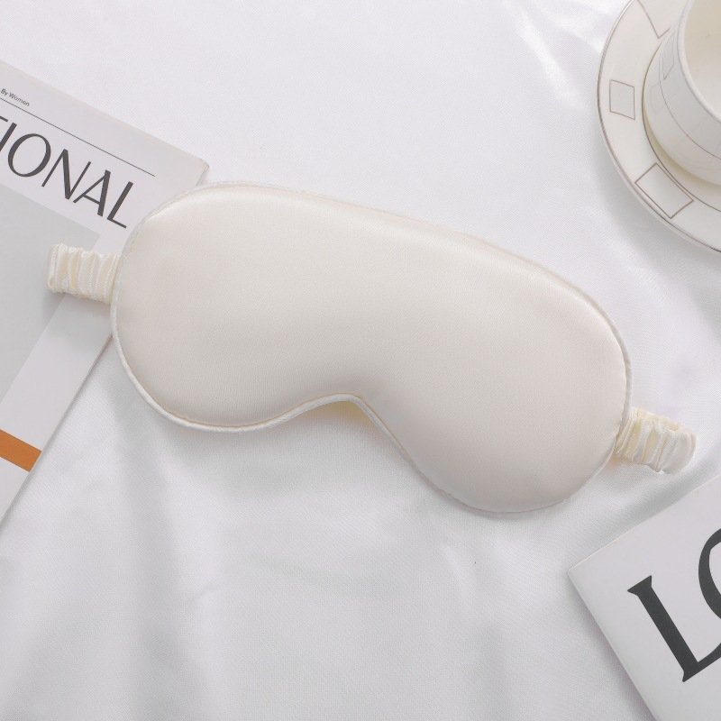 Pure color simulated silk eye mask blackout sleep outdoor home eye mask sleep eye mask multi-color