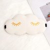 3D three-dimensional cloud sleep eye mask double-sided ice silk blackout breathable eyelash eye mask printed LOGO multi-color