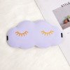 3D three-dimensional cloud sleep eye mask double-sided ice silk blackout breathable eyelash eye mask printed LOGO multi-color