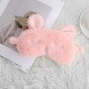 Eye mask cute soft and comfortable bunny rabbit ears sleep eye mask girl heart plush eye mask blackout embroidery