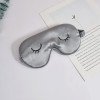 Simulated silk embroidery eyelash eye mask set blackout sleep eye mask drawstring bag outdoor portable travel essential