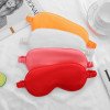 Double-sided solid color simulated silk eye mask wholesale elastic band spot wholesale mulberry silk shade sleeping eye mask