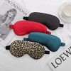 Double-sided solid color simulated silk eye mask wholesale elastic band spot wholesale mulberry silk shade sleeping eye mask