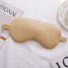 Double-sided solid color simulated silk eye mask wholesale elastic band spot wholesale mulberry silk shade sleeping eye mask