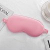 Double-sided solid color simulated silk eye mask wholesale elastic band spot wholesale mulberry silk shade sleeping eye mask