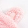 Pink plush rabbit ear eye mask custom embroidery eyelash shade sleeping eye mask outdoor travel gift custom