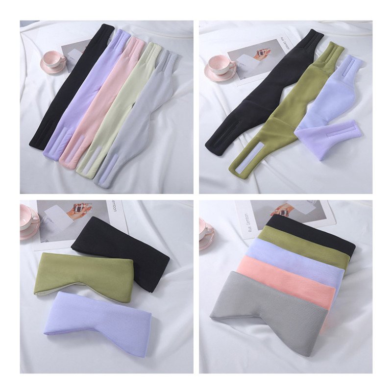 New double-sided cool ice silk eye mask, full-cover large eye mask, anti-noise and light-blocking sleep eye mask, a must-have at home