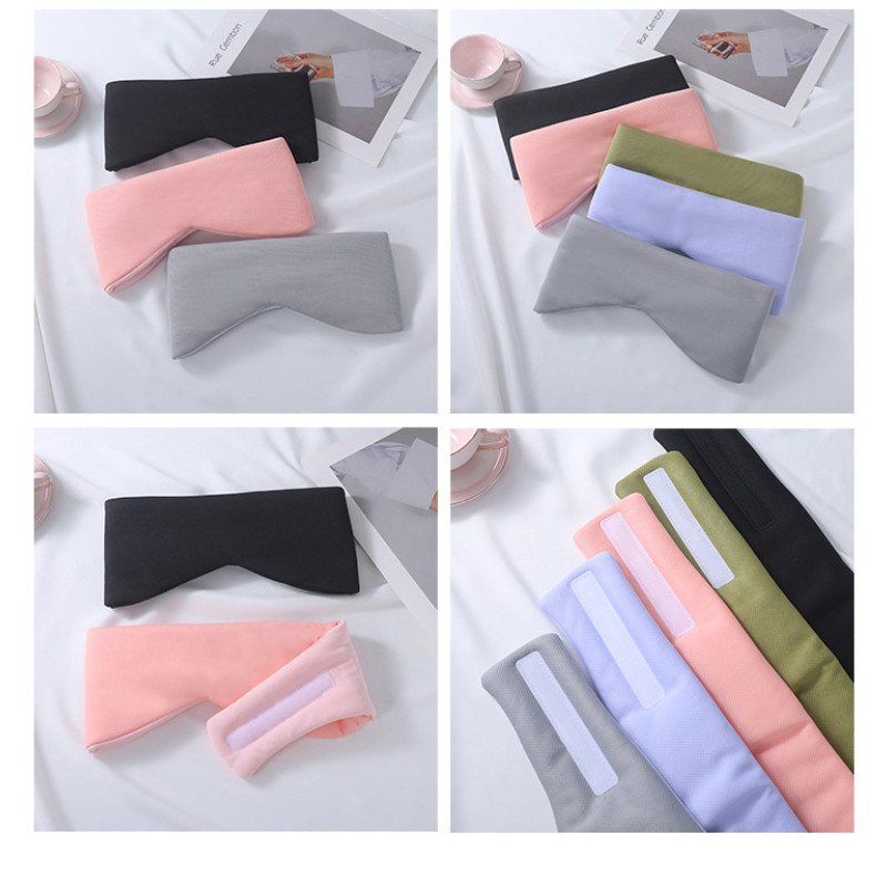 New double-sided cool ice silk eye mask, full-cover large eye mask, anti-noise and light-blocking sleep eye mask, a must-have at home