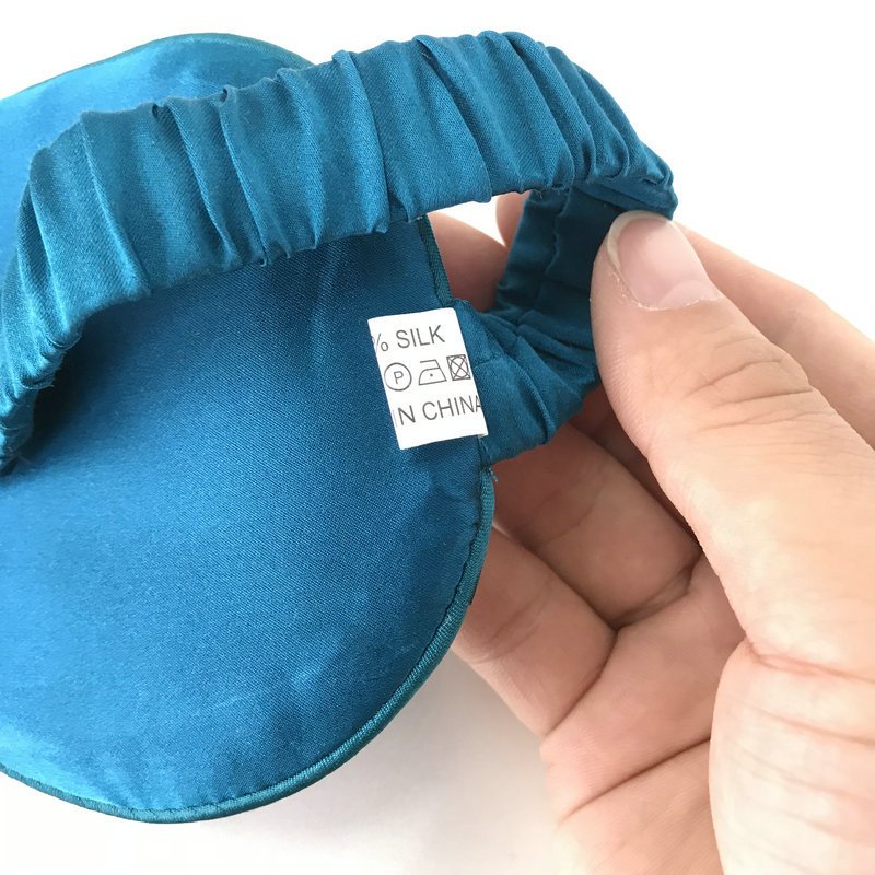 16 momme double-sided silk eye mask solid color mulberry silk shading eye protection silk eye mask