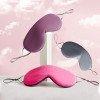 Eye mask shading sleep sleeping boys and girls nap ear-hanging warm and cool dual-purpose fatigue relief imitation silk eye mask