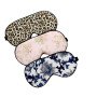 Silk enlarged and widened mulberry silk comfortable breathable sleep shading adjustable men and women printed double-sided imitation silk eye mask