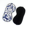 Silk enlarged and widened mulberry silk comfortable breathable sleep shading adjustable men and women printed double-sided imitation silk eye mask