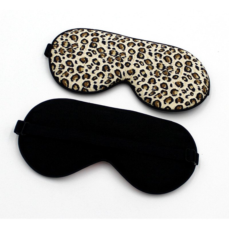Silk enlarged and widened mulberry silk comfortable breathable sleep shading adjustable men and women printed double-sided imitation silk eye mask